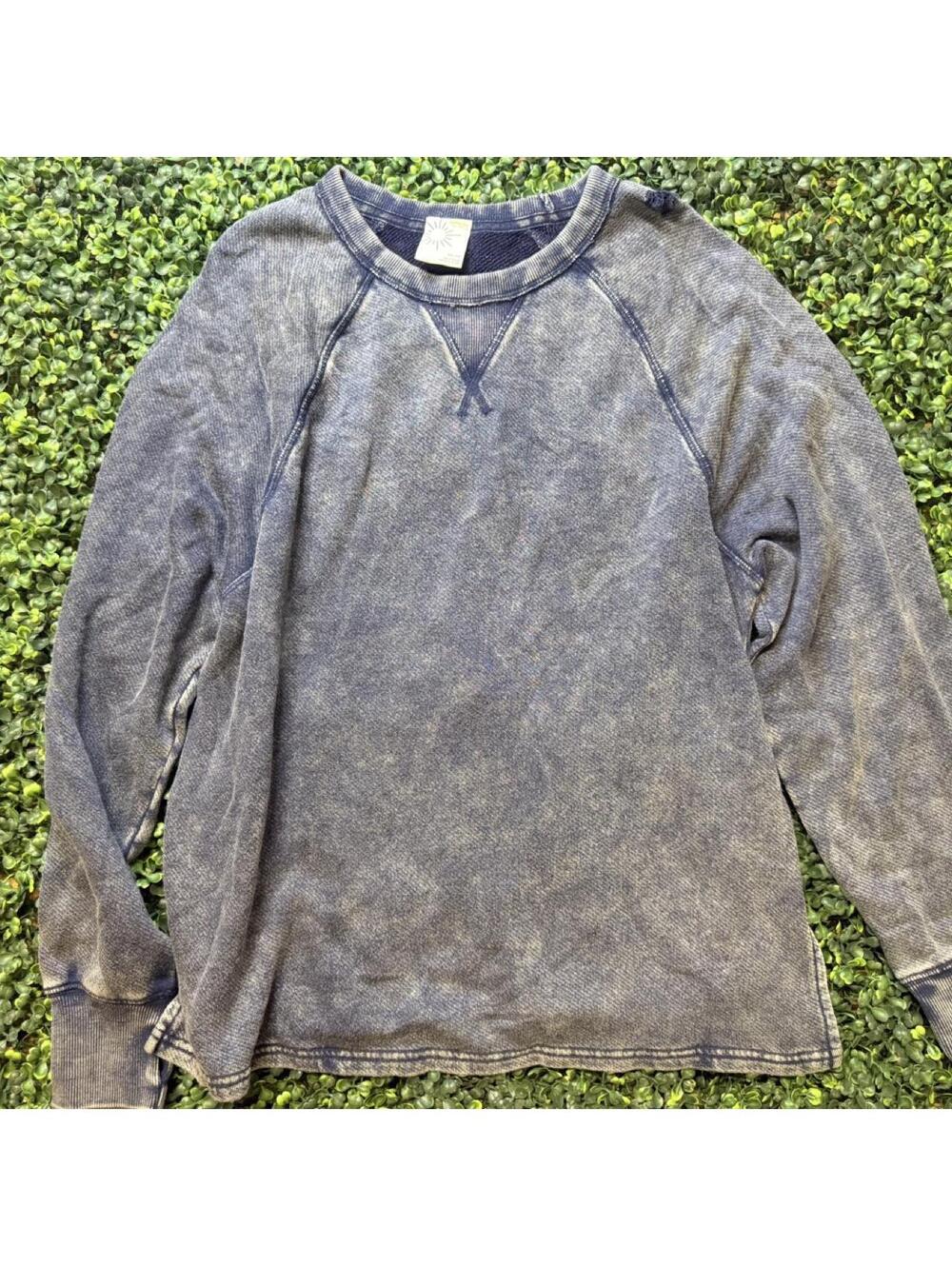 🖤 OFFLINE by Aerie Distressed Washed Crewneck – XS